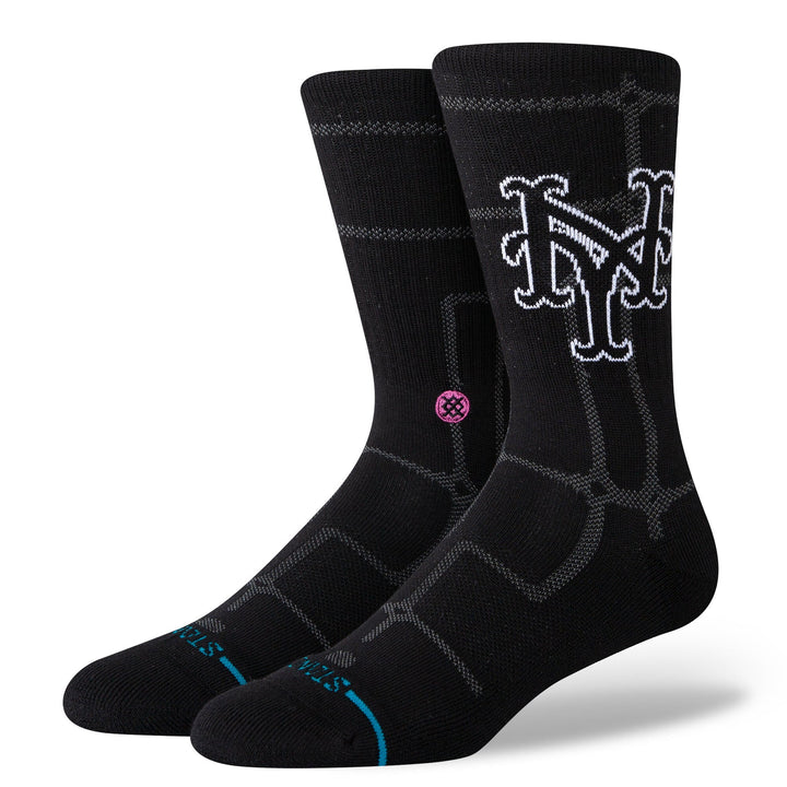 Angled view of Stance New York Mets TS crew socks