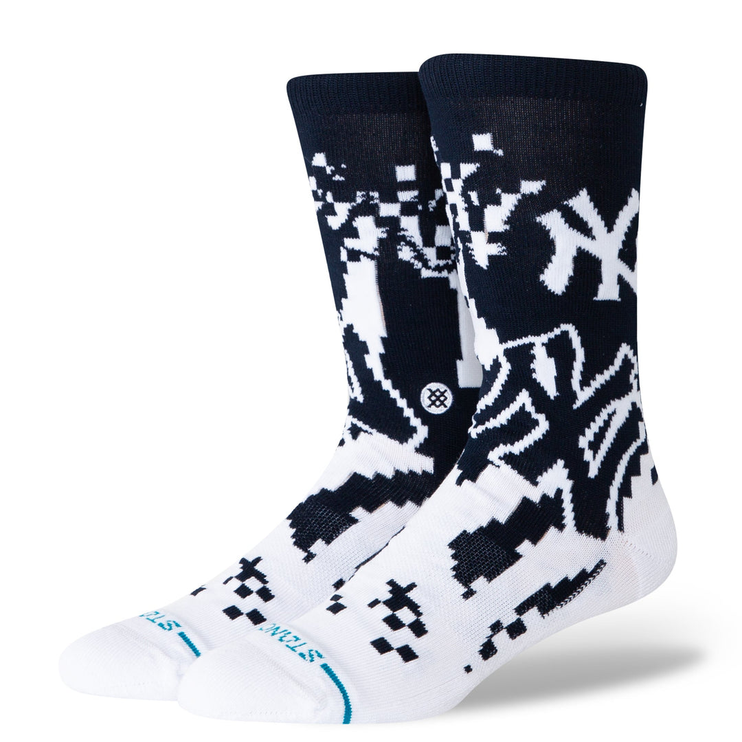 Stance Yankees Pixel crew socks with digital team graphics
