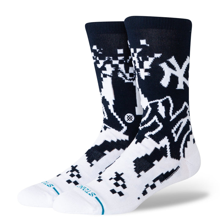 Stance Yankees Pixel crew socks with digital team graphics