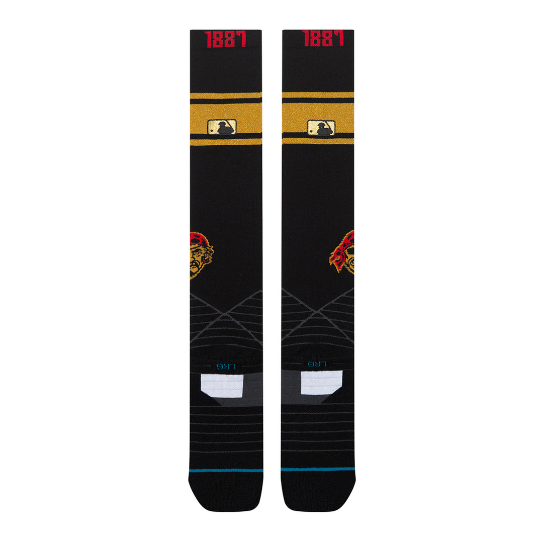 Pittsburgh Pirates over-the-calf performance baseball socks back design