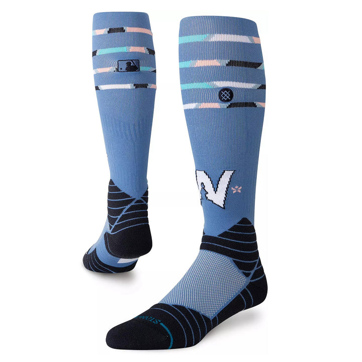 Stance Washington Nationals Spring 2025 OTC baseball socks angled view
