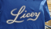 Dominican Baseball Team – Tigres del Licey Royal Blue White/Gray Letters T-shirts