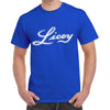 Dominican Baseball Team – Tigres del Licey Royal Blue White/Gray Letters T-shirts