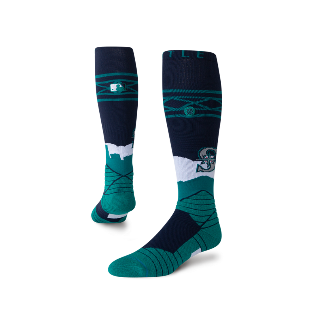 Seattle Mariners SEA SKYLINE OTC Stance Socks – Over-the-Calf, Medium Cushioning