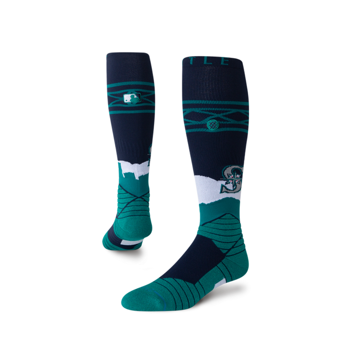 Seattle Mariners SEA SKYLINE OTC Stance Socks – Over-the-Calf, Medium Cushioning