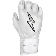 PREMIUM PRO CHROME Series Long Cuff Batting Gloves - White