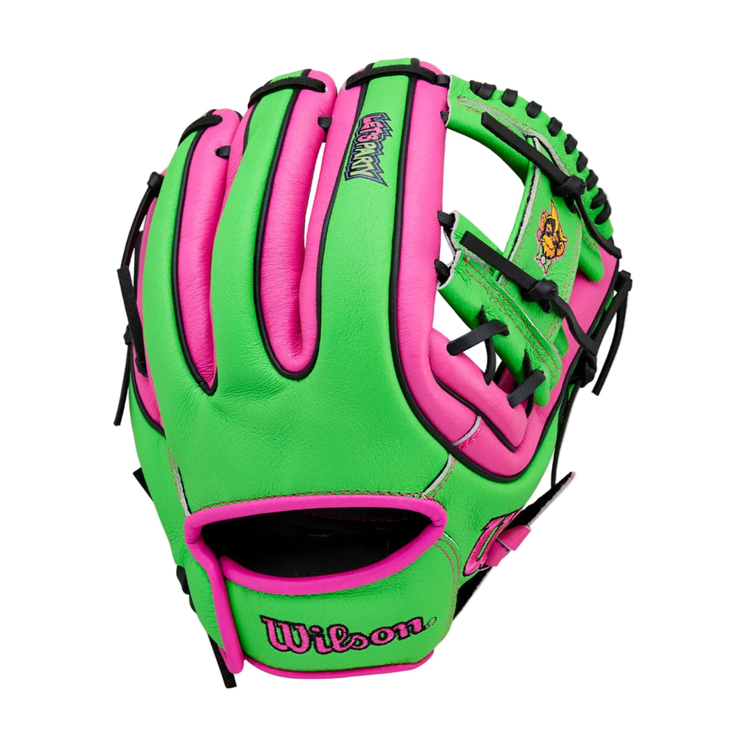 Wilson A450 Party Animals 11 inch youth baseball glove front view