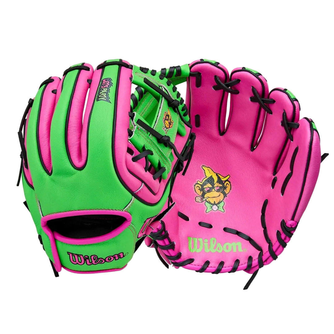 Youth Wilson Party Animals baseball glove lightweight leather