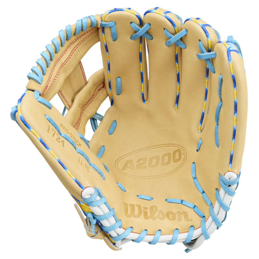 Wilson Bobby Witt Jr. A2000 H-Web baseball glove interior view