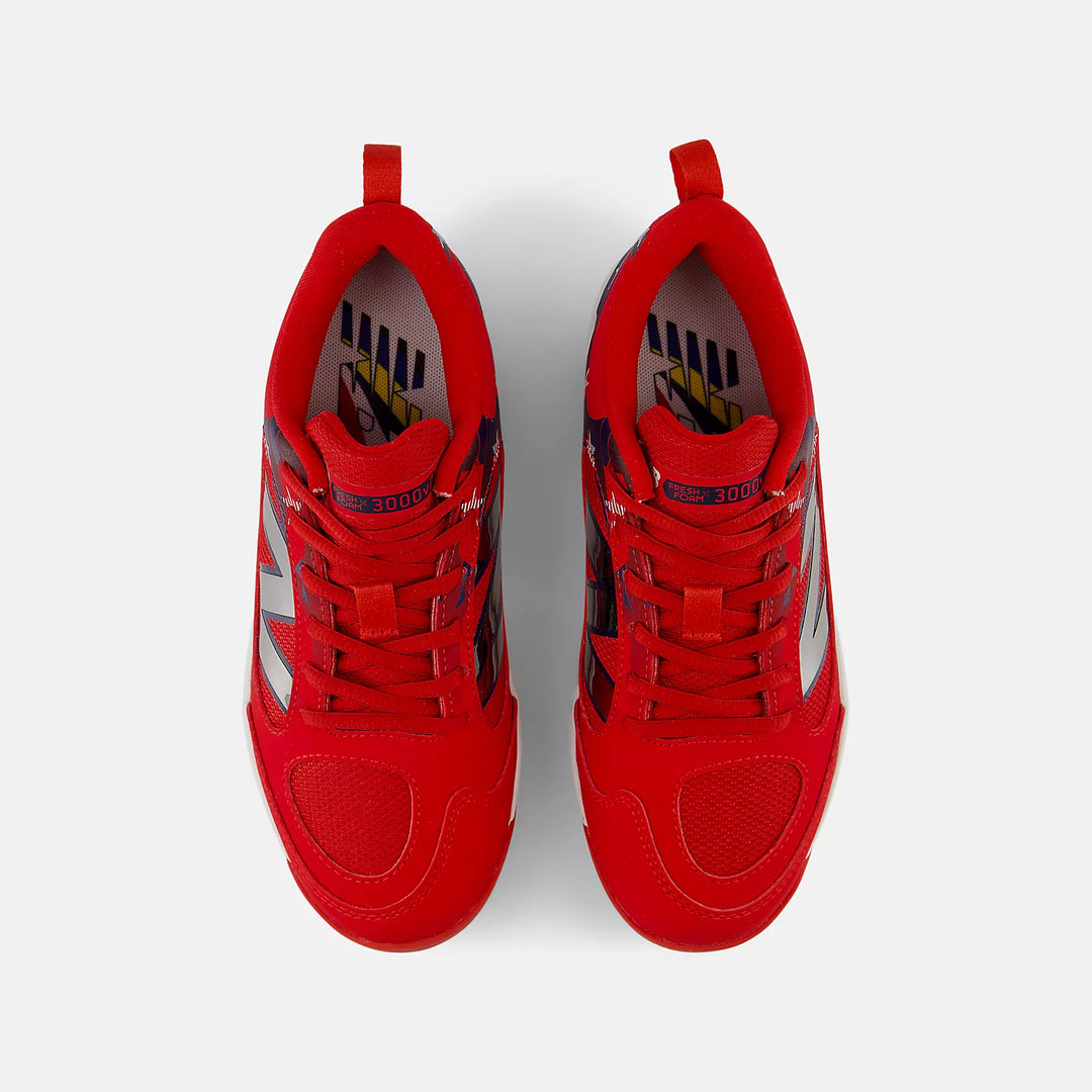 New Balance Youth Fresh Foam 3000v7 Rubber Molded Baseball Cleats – USA Stars & Stripes Edition