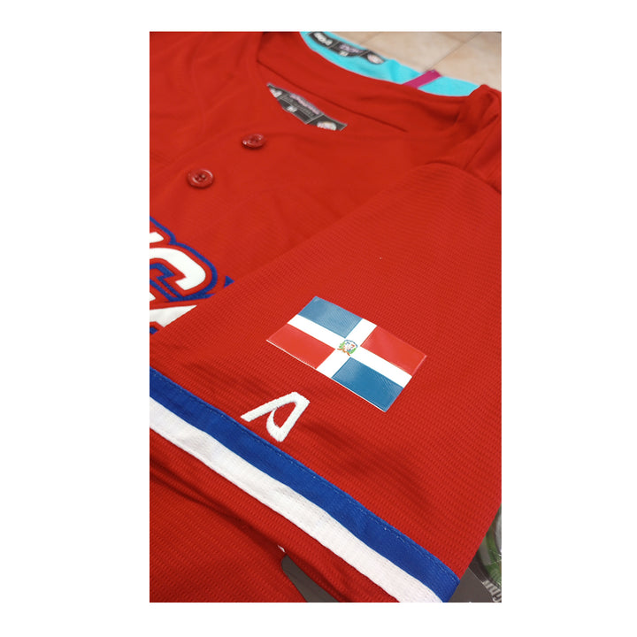 Men's Serie del Caribe 2024 OFFICIAL Dominicana Jersey - Red/Red