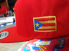 Puerto Rico Snapback  Red/Metallic Gold hats