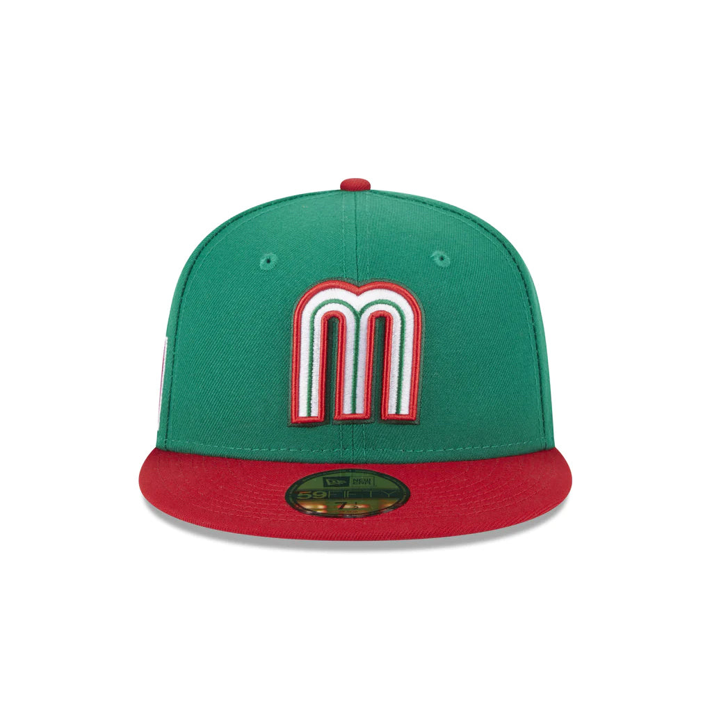 2023 World Baseball Classic Mexico New Era 59FIFTY Fitted Hat Peligro Sports