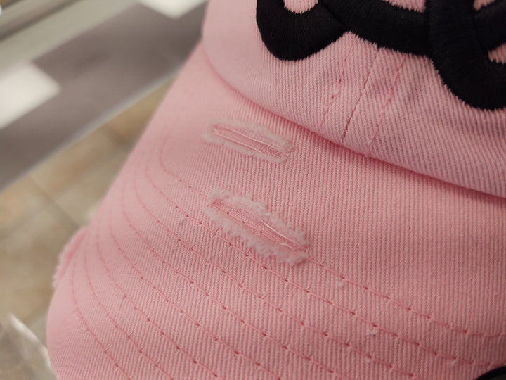 Aguilas_Cibae_as_Embroidered_Vintage_Pink_Black_logo_Hat-3