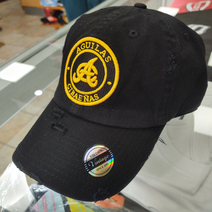 Aguilas Cibaeñas Embroidered Vintage Round-Logo Hat-4