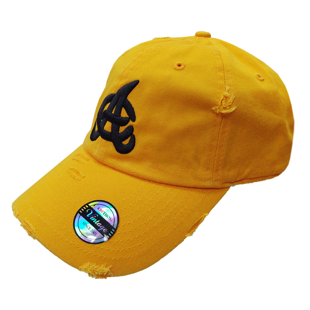 Aguilas Cibaeñas Embroidered Vintage Yellow/Black Hat
