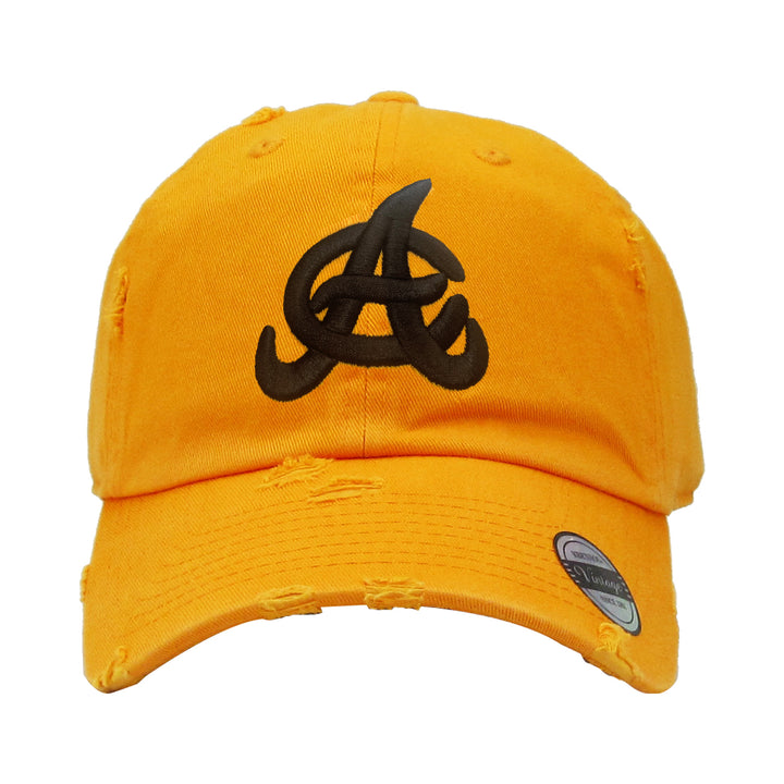 Aguilas Cibaeñas Embroidered Vintage Yellow/Black Hat1