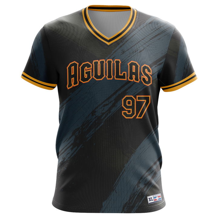 Aguilas Maya 97 - Sublimated Black / Dark Gray Jersey