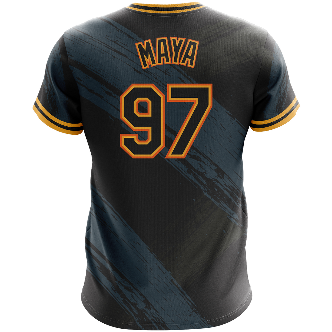 Aguilas Maya 97 - Sublimated Black / Dark Gray Jersey1