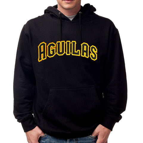 Aguilas Black Hoodie with separate letters logo