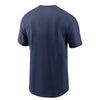 Nike Men's Milwaukee Brewers Navy Blue T-Shirt