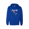 Dominican Phrase De lo mio printed ROYAL BLUE Hoodie