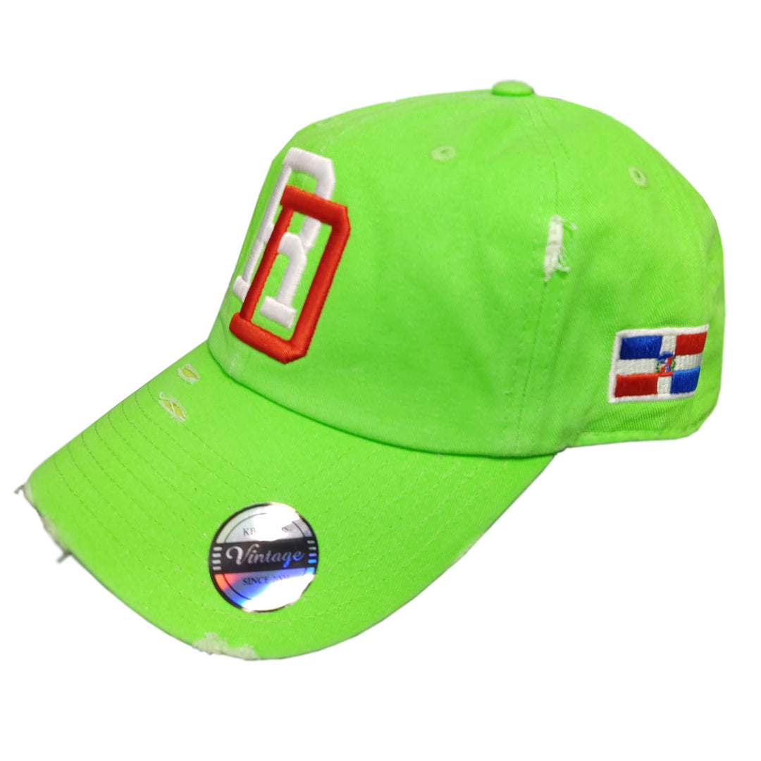 Dominican_RD_Vintage_Neon_Colors_Hats_-_Green