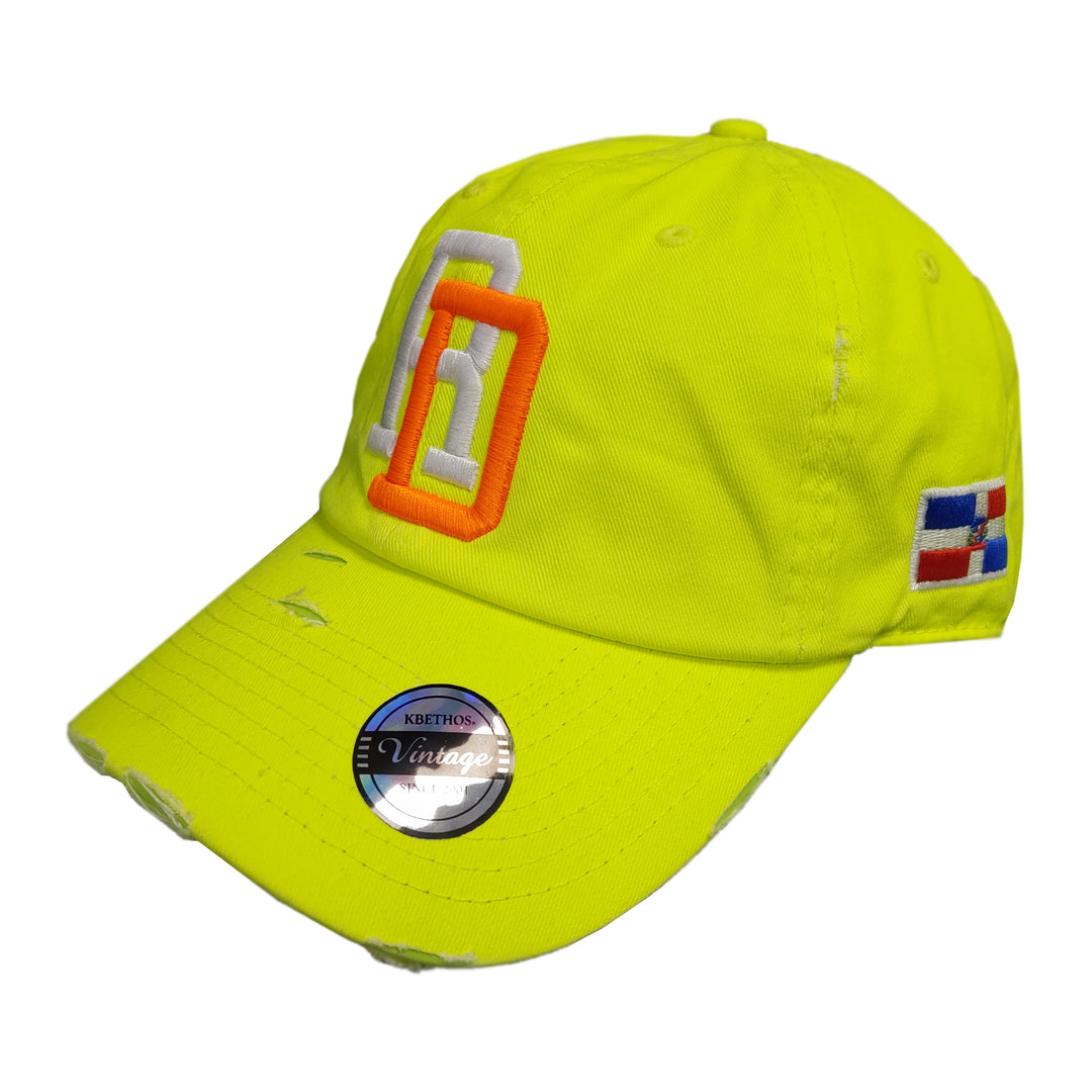 Dominican_RD_Vintage_Neon_Colors_Hats_-_Lime