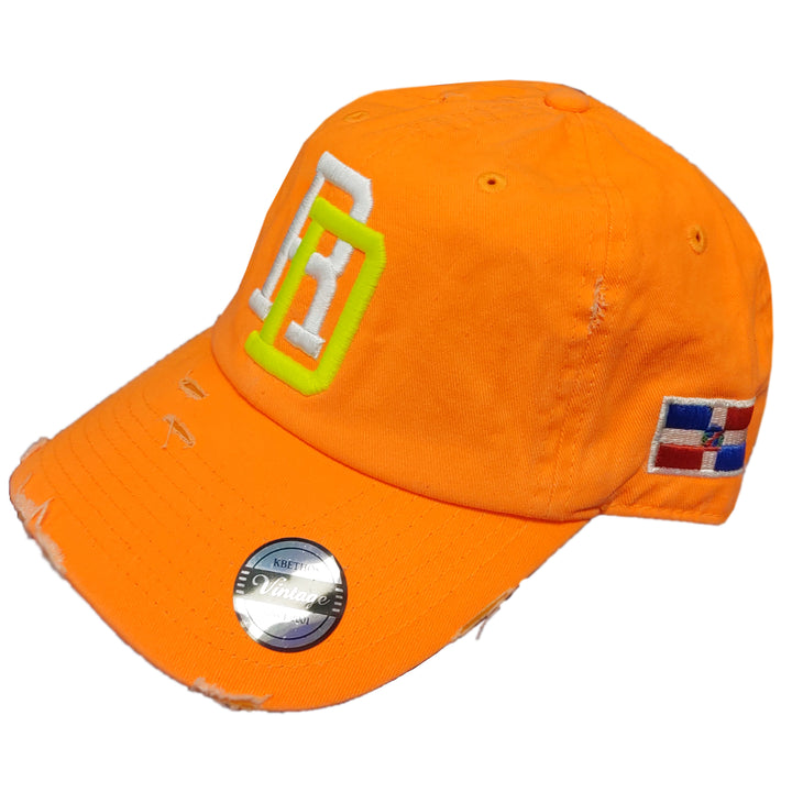 Dominican_RD_Vintage_Neon_Colors_Hats_-_Orange