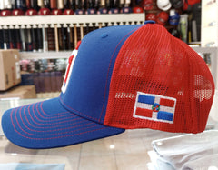 Dominican Republic SnapBack Mesh Royal Red Cap RD_Royal/Red2