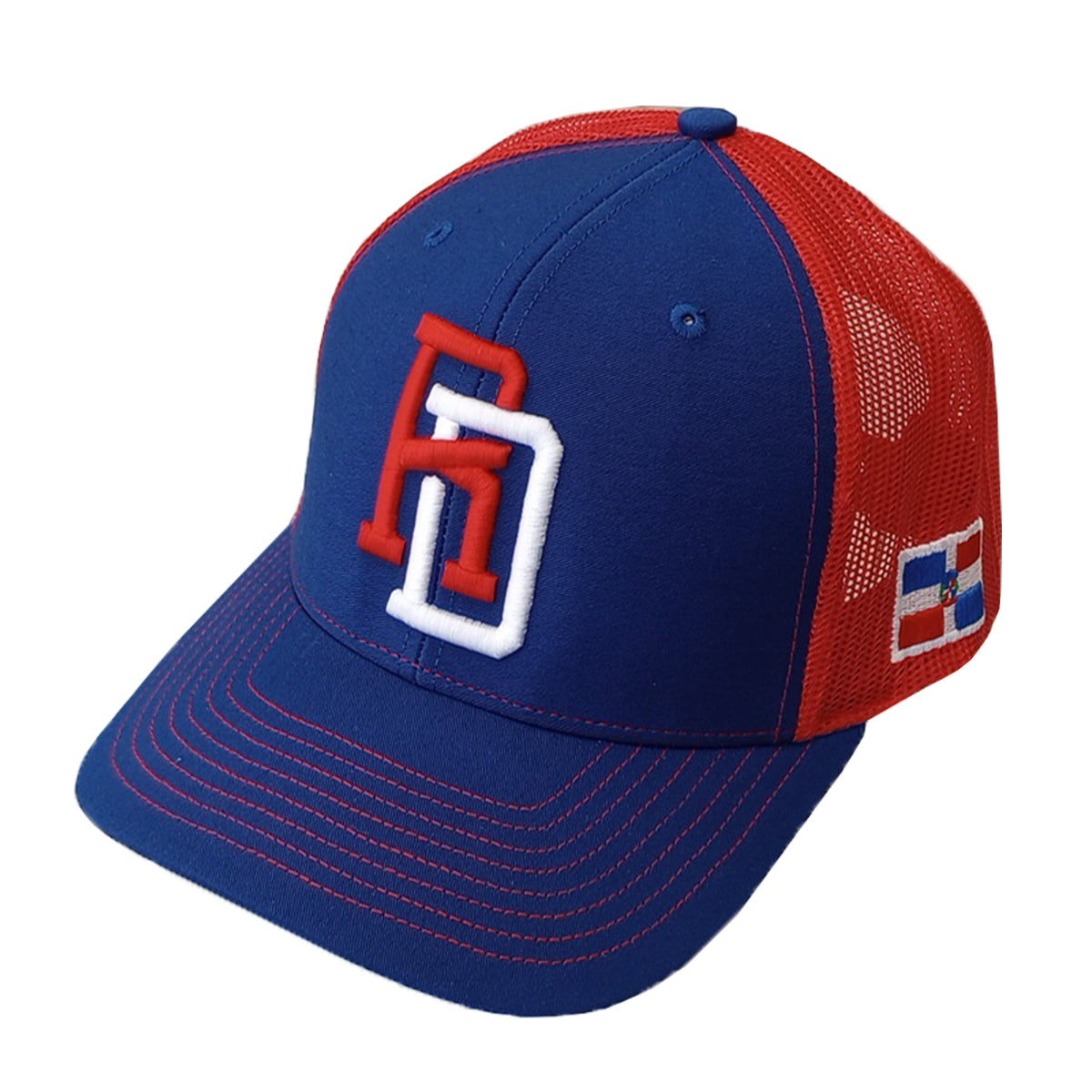 Dominican Republic SnapBack Mesh Royal Red Cap RD – Peligro Sports