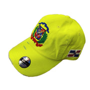 Vintage Adjustable Dominican Shield Neon Lime Hat