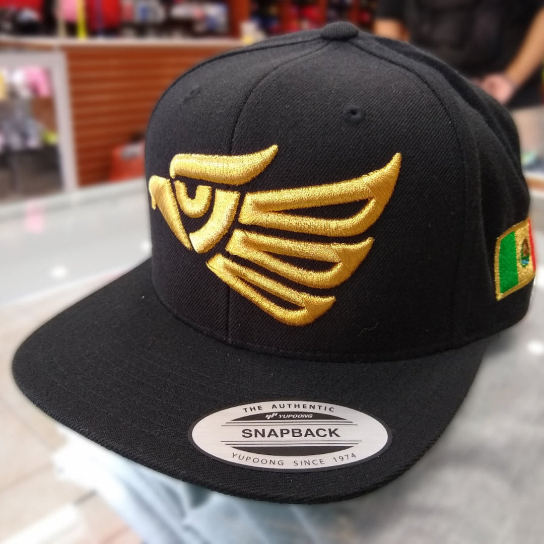 Embroidered Eagle and flag Mexico SLIM LOGO SnapBack hat1
