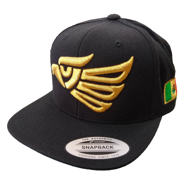 Embroidered Eagle and flag Mexico SLIM LOGO SnapBack hat2