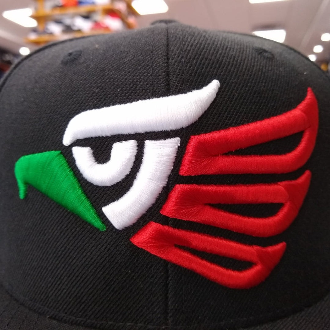 Embroidered Eagle and flag Mexico SLIM LOGO SnapBack hat4