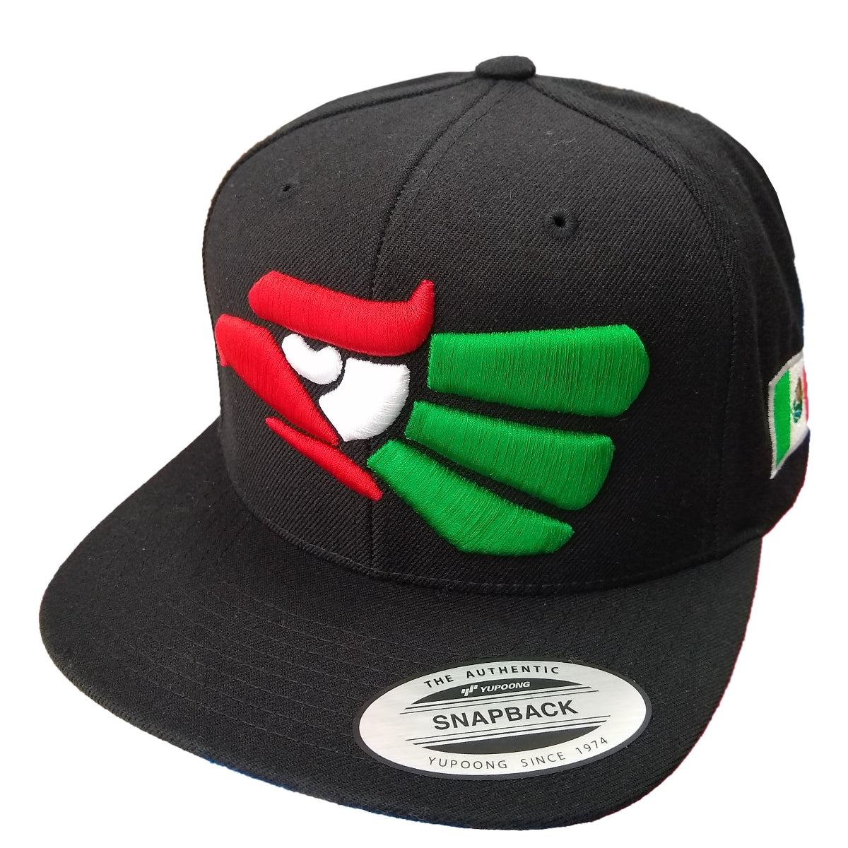 帽子 L.G.B. EagleMan printed knit casquette Embroidered Eagle and flag Mexico WIDE logo SnapBack hat – Peligro