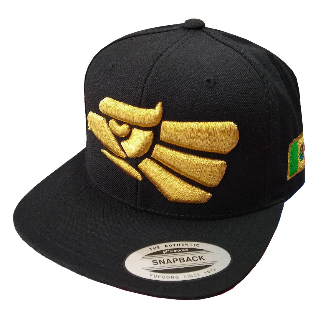 Embroidered Eagle and flag Mexico WIDE logo SnapBack hat4