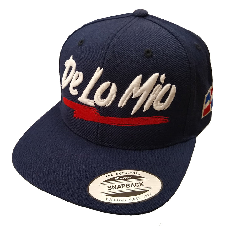 Embroidered_Logo_De_lo_mio_SnapBack_Hats_Navy