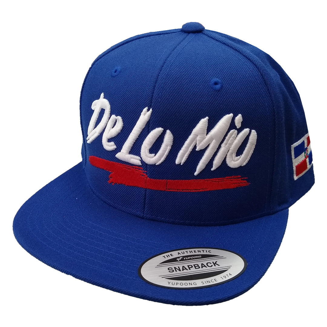Embroidered_Logo_De_lo_mio_SnapBack_Hats_Royal