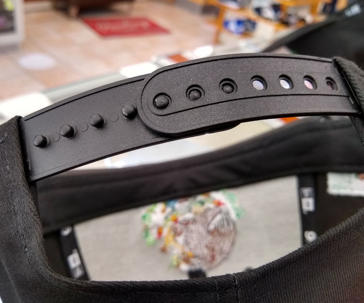 Embroidered Shield and flag SnapBack Mexico Black Hat4