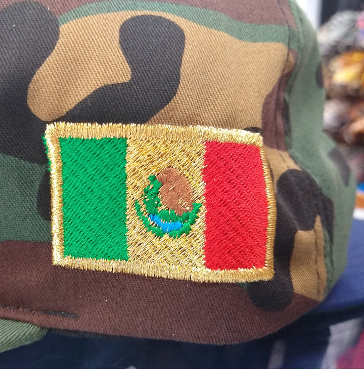 Embroidered SnapBack Mexican Bull logo Camouflage Hat3