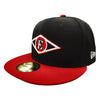 Men's New Leones del Escogido New Era Black-Red Color 59FIFTY Fitted Hat