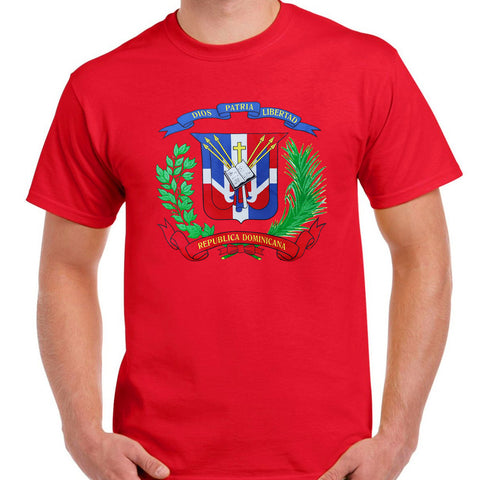 T-Shirts with Shield Dominican - Camiseta con Escudo Dominicano