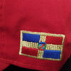 Escudo Republica Dominicana - Dominican Red / Metallic Gold Shield  Dad Hat3