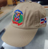Escudo Republica Dominicana - Dominican Shield Khaki / Full Color Dad Hat1