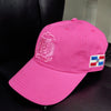 Escudo Republica Dominicana - Dominican Shield Pink / Pink Color Dad Hat2