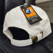 Escudo Republica Dominicana - Dominican Shield White / Metallic Gold Color Dad Hat2