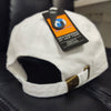 Escudo Republica Dominicana - Dominican Shield White / Metallic Gold Color Dad Hat2