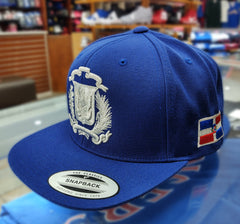 Escudo Republica Dominicana - Dominican Snapback Royal - Metallic Silver Hat3