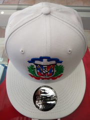 Escudo Republica Dominicana - Dominican Snapback White - Full Color Hat7